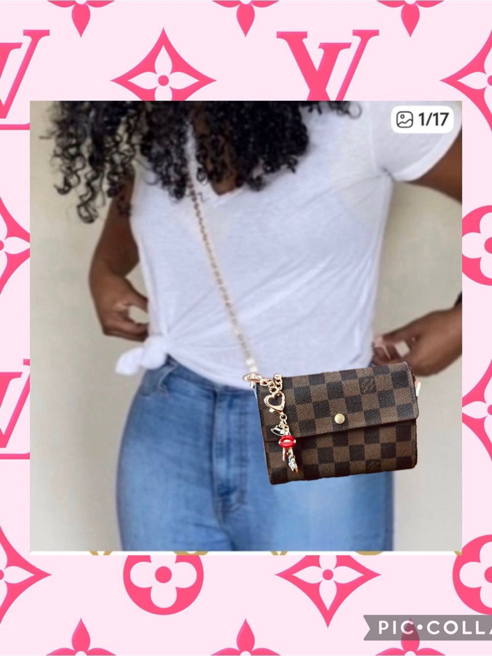 LV Monogram Coated Canvas Porte-Trésor Étui Papier Walle converted Crossbody